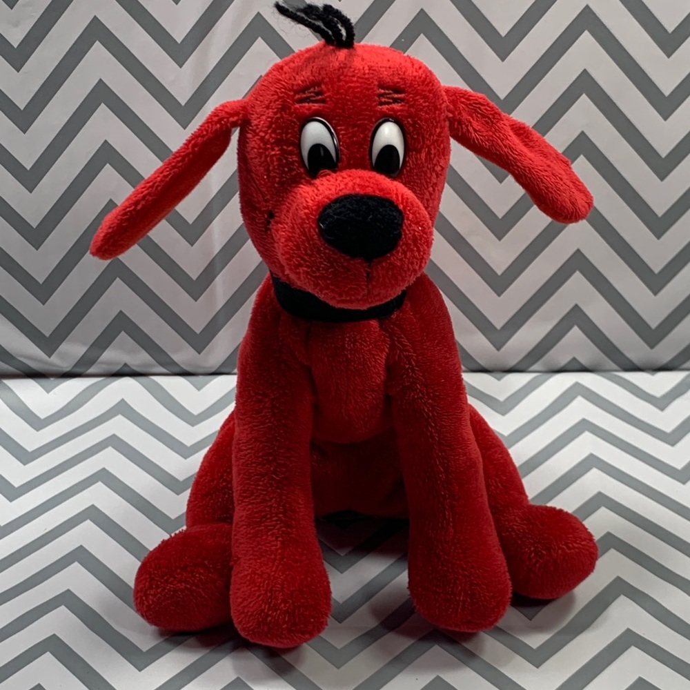 🟢2/$15 Clifford the Big Red Dog Beanie Plush Toy